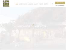 Tablet Screenshot of elenamykonos.com